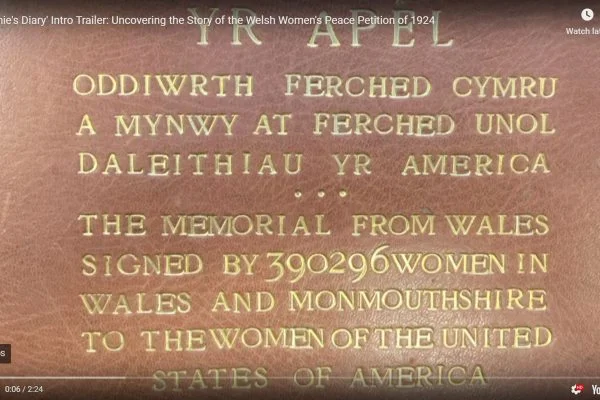 BUTTON - Film of Women's Peace Petition 1924