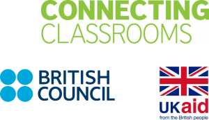 Connecting classrooms, British Council and UK Aid logos