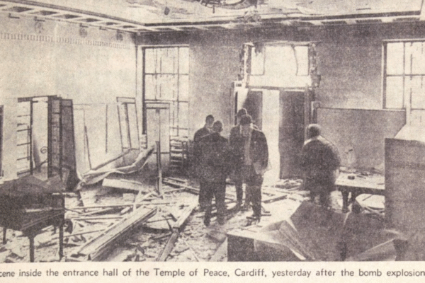 Bomb Damage Temple of Peace 1968